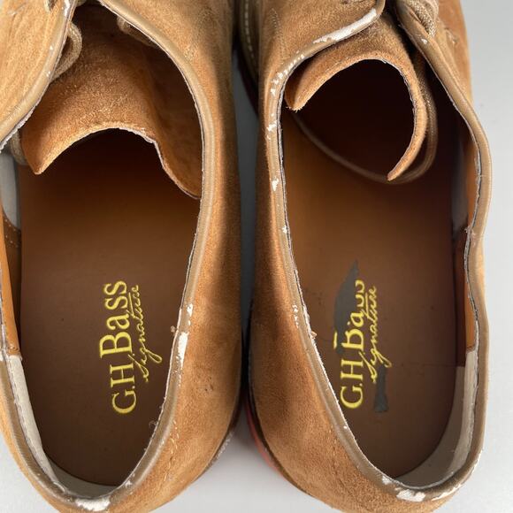 G.H. Bass Buckingham Men\'s Size 13 D Tan Suede Lace Up Oxford Dress Shoes Casual main image 4